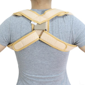 Medical Figure-8 Clavicle Brace and Breathable Upper Back Posture Corrector for Collarbone Fracture Support