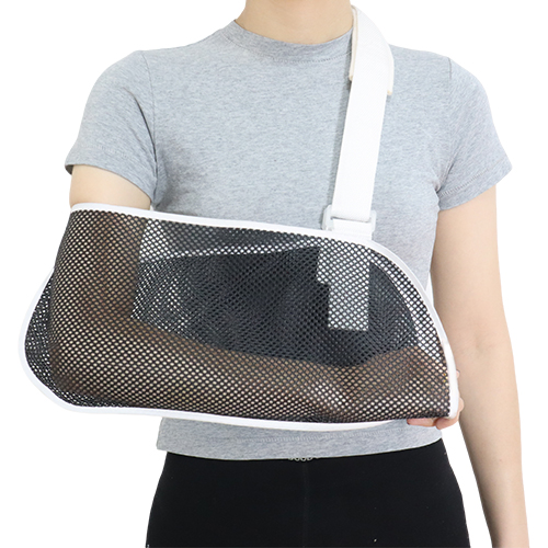 Breathable Black Mesh Arm Sling – Lightweight Medical-Grade Shoulder Immobilizer Support