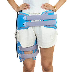 Labeled ROM Hip Abductor Orthosis Hinged Post-Op Brace for Hip Dislocation and Labral Tear Recovery