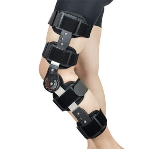 Post-Op ROM Hinged Knee Brace | Adjustable Telescoping Leg Immobilizer with Aluminum Alloy