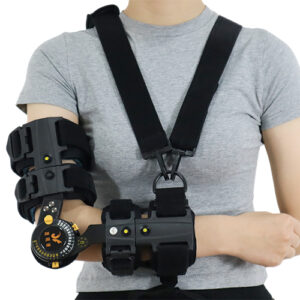 Adjustable ROM Elbow Brace with Shoulder Strap | Post-Injury & Surgery Recovery Support Arm Orthosis