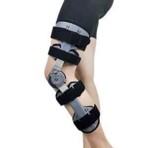 Post-Op ROM Hinged Knee Brace | Adjustable Knee Immobilizer with Aluminum Alloy