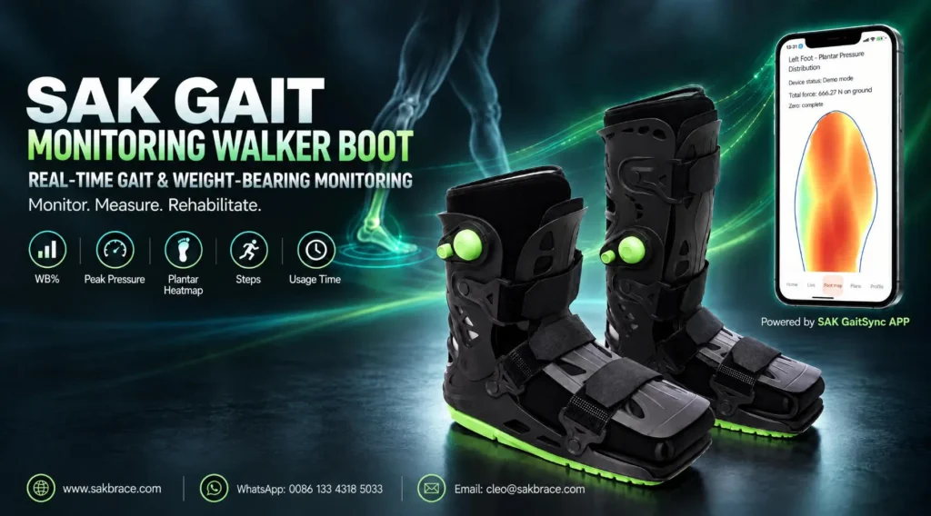 SAK Gait-Monitoring Walker Boot: Moving Post-Op Rehabilitation from “Guesswork” to “Data-Driven”